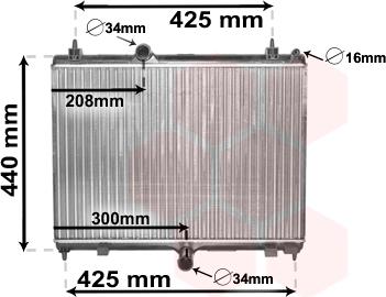 Van Wezel 40002358 - Radiators, Motora dzesēšanas sistēma ps1.lv