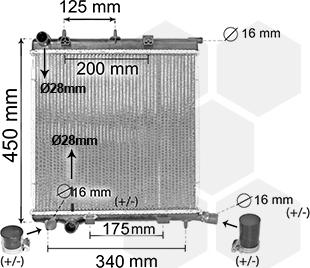 Van Wezel 40002368 - Radiators, Motora dzesēšanas sistēma ps1.lv