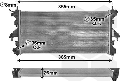 Van Wezel 40002309 - Radiators, Motora dzesēšanas sistēma ps1.lv