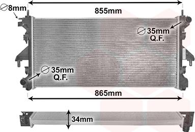 Van Wezel 40002308 - Radiators, Motora dzesēšanas sistēma ps1.lv