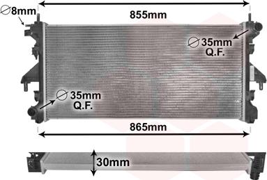 Van Wezel 40002310 - Radiators, Motora dzesēšanas sistēma ps1.lv