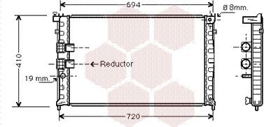 Van Wezel 40002339 - Radiators, Motora dzesēšanas sistēma ps1.lv