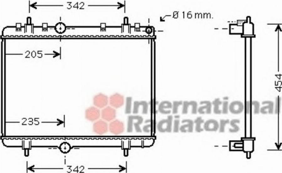 Van Wezel 40002330 - Radiators, Motora dzesēšanas sistēma ps1.lv