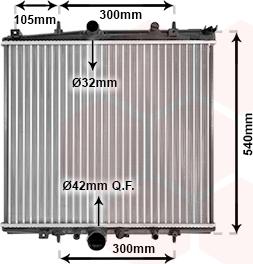 Van Wezel 40002331 - Radiators, Motora dzesēšanas sistēma ps1.lv