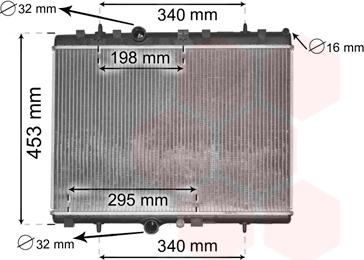 Van Wezel 40002290 - Radiators, Motora dzesēšanas sistēma ps1.lv