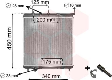 Van Wezel 40002298 - Radiators, Motora dzesēšanas sistēma ps1.lv