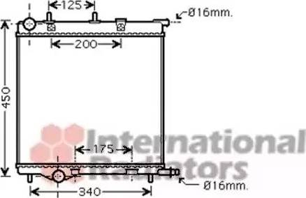 Van Wezel 40002293 - Radiators, Motora dzesēšanas sistēma ps1.lv