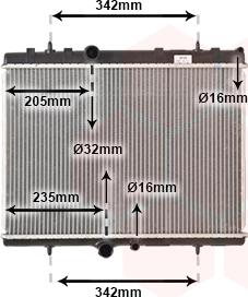 Van Wezel 40002241 - Radiators, Motora dzesēšanas sistēma ps1.lv