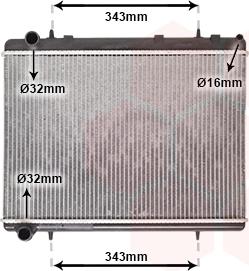 Van Wezel 40002259 - Radiators, Motora dzesēšanas sistēma ps1.lv