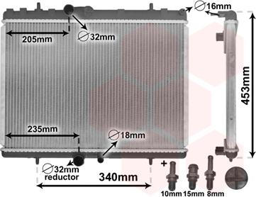 Van Wezel 40002269 - Radiators, Motora dzesēšanas sistēma ps1.lv