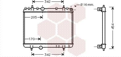 Van Wezel 40002265 - Radiators, Motora dzesēšanas sistēma ps1.lv