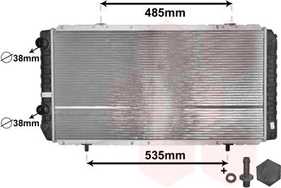 Van Wezel 40002268 - Radiators, Motora dzesēšanas sistēma ps1.lv