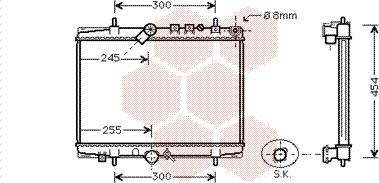 Van Wezel 40002202 - Radiators, Motora dzesēšanas sistēma ps1.lv