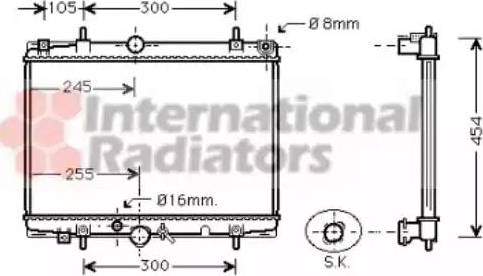 Van Wezel 40002213 - Radiators, Motora dzesēšanas sistēma ps1.lv