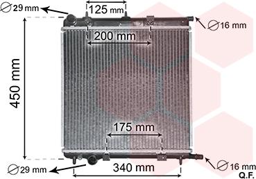 Van Wezel 40002289 - Radiators, Motora dzesēšanas sistēma ps1.lv