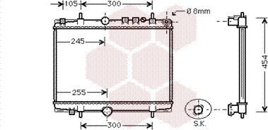 Van Wezel 40002234 - Radiators, Motora dzesēšanas sistēma ps1.lv