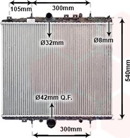 Van Wezel 40002277 - Radiators, Motora dzesēšanas sistēma ps1.lv