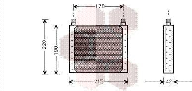 Van Wezel 43003146 - Eļļas radiators, Motoreļļa ps1.lv