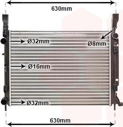 Van Wezel 43002469 - Radiators, Motora dzesēšanas sistēma ps1.lv