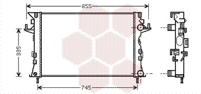 Van Wezel 43002438 - Radiators, Motora dzesēšanas sistēma ps1.lv