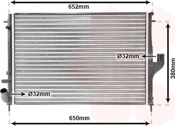 Van Wezel 43002478 - Radiators, Motora dzesēšanas sistēma ps1.lv