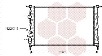 Van Wezel 43002198 - Radiators, Motora dzesēšanas sistēma ps1.lv