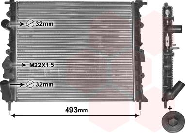 Van Wezel 43002197 - Radiators, Motora dzesēšanas sistēma ps1.lv