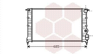 Van Wezel 43002115 - Radiators, Motora dzesēšanas sistēma ps1.lv