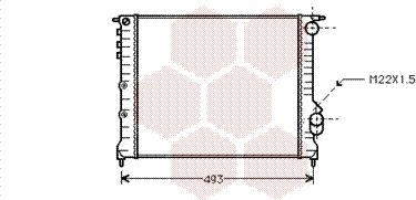 Van Wezel 43002133 - Radiators, Motora dzesēšanas sistēma ps1.lv