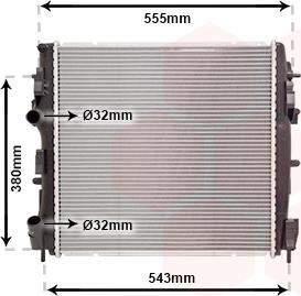 Van Wezel 43002399 - Radiators, Motora dzesēšanas sistēma ps1.lv