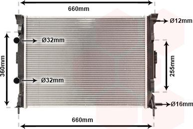 Van Wezel 43002308 - Radiators, Motora dzesēšanas sistēma ps1.lv