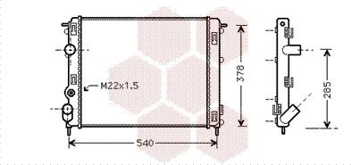 Van Wezel 43002302 - Radiators, Motora dzesēšanas sistēma ps1.lv