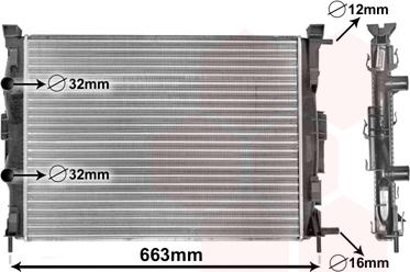 Van Wezel 43002307 - Radiators, Motora dzesēšanas sistēma ps1.lv