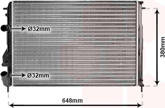 Van Wezel 43002312 - Radiators, Motora dzesēšanas sistēma ps1.lv