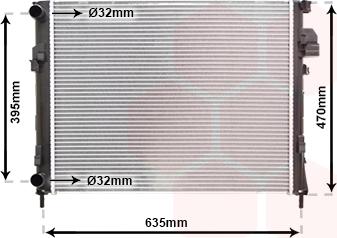 Van Wezel 43002327 - Radiators, Motora dzesēšanas sistēma ps1.lv