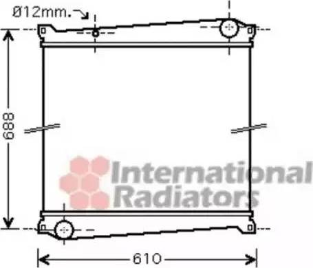 Van Wezel 43002379 - Radiators, Motora dzesēšanas sistēma ps1.lv