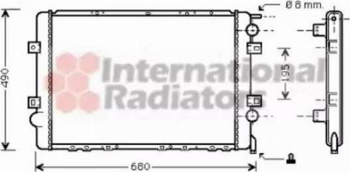 Van Wezel 43002299 - Radiators, Motora dzesēšanas sistēma ps1.lv