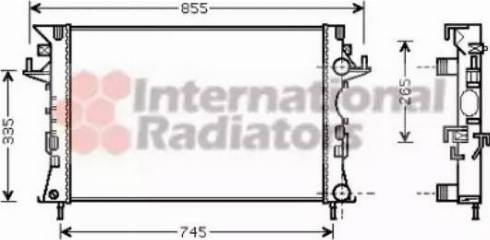 Van Wezel 43002292 - Radiators, Motora dzesēšanas sistēma ps1.lv