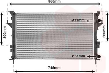 Van Wezel 43002290 - Radiators, Motora dzesēšanas sistēma ps1.lv