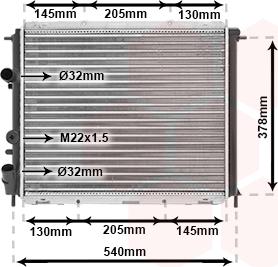 Van Wezel 43002258 - Radiators, Motora dzesēšanas sistēma ps1.lv