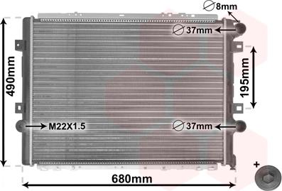 Van Wezel 43002264 - Radiators, Motora dzesēšanas sistēma ps1.lv