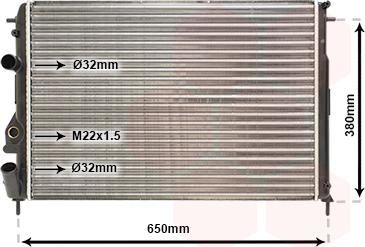 Van Wezel 43002266 - Radiators, Motora dzesēšanas sistēma ps1.lv