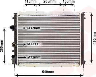 Van Wezel 43002231 - Radiators, Motora dzesēšanas sistēma ps1.lv