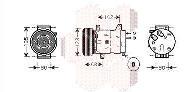 Van Wezel 4300K404 - Kompresors, Gaisa kond. sistēma ps1.lv