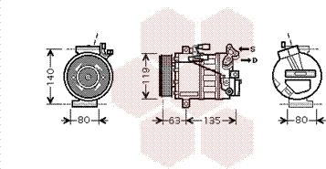 Van Wezel 4300K392 - Kompresors, Gaisa kond. sistēma ps1.lv