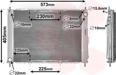 Van Wezel 4300M405 - Radiators, Motora dzesēšanas sistēma ps1.lv