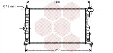 Van Wezel 47002055 - Radiators, Motora dzesēšanas sistēma ps1.lv