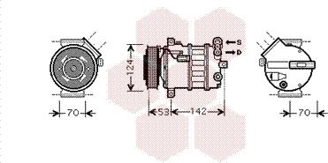 Van Wezel 4700K063 - Kompresors, Gaisa kond. sistēma ps1.lv