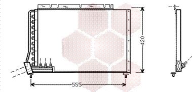 Van Wezel 59005090 - Kondensators, Gaisa kond. sistēma ps1.lv