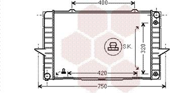 Van Wezel 59002092 - Radiators, Motora dzesēšanas sistēma ps1.lv